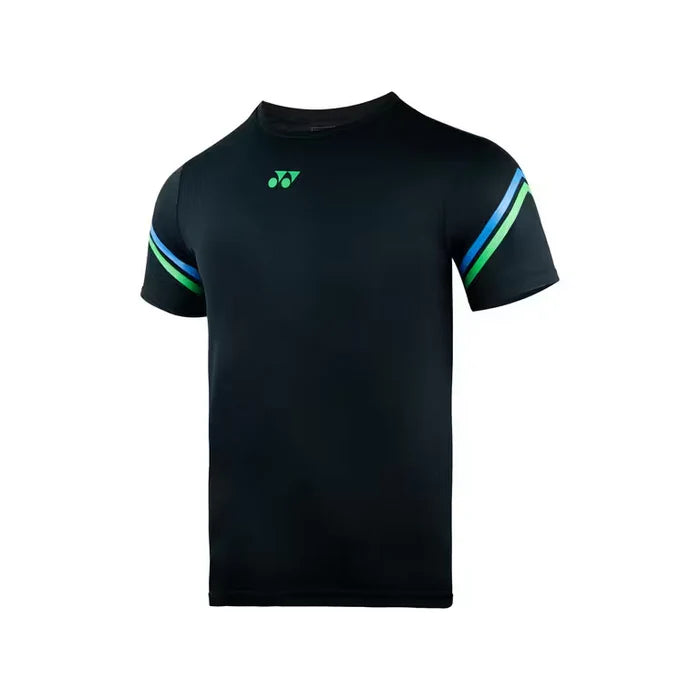 Yonex 2812 Mens Round Neck T-Shirt JET BLACK.