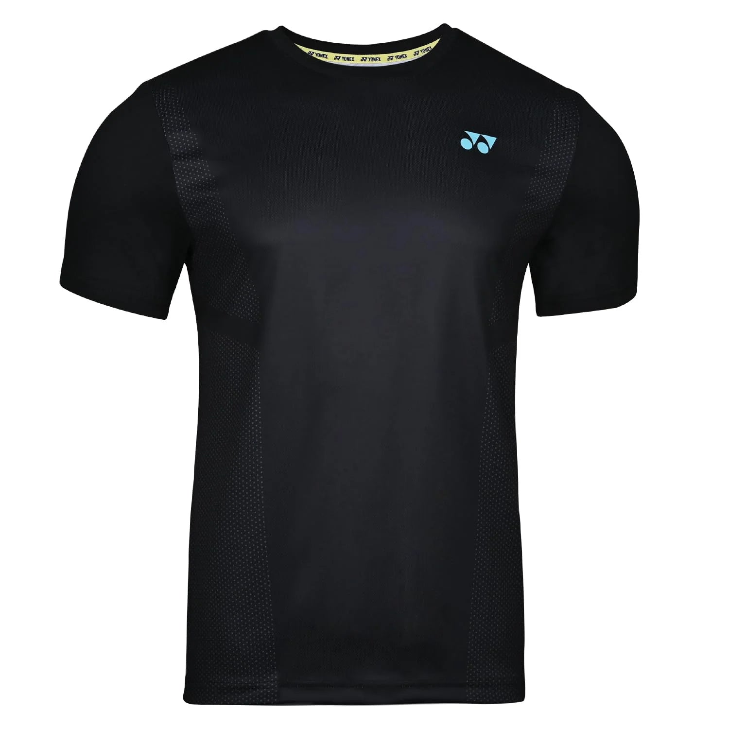 YONEX T-Shirt Round Neck 2680 - JET BLACK – Premium Breathable Black Tee for Badminton & Tennis Players | Probadminton