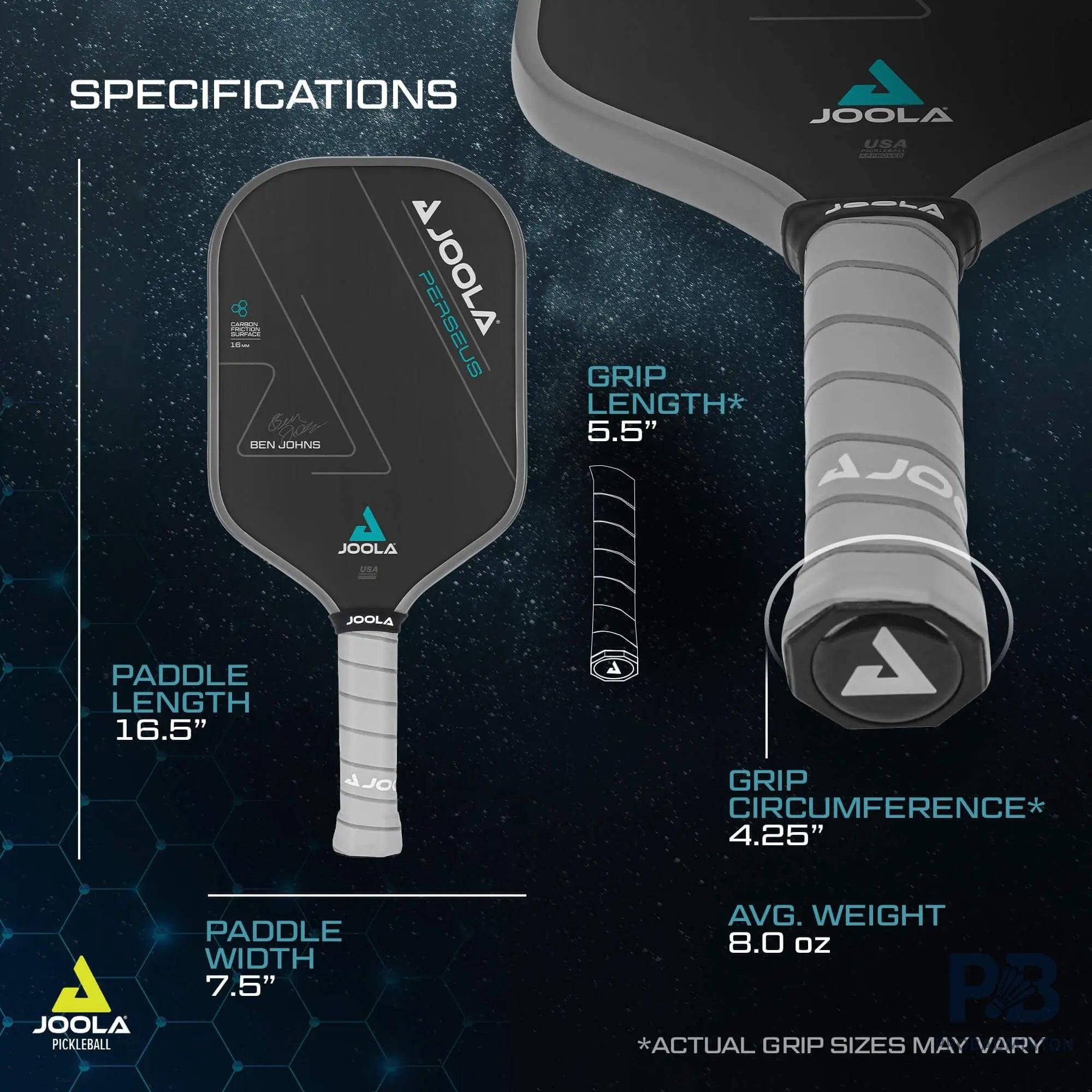 Joola Ben Johns Perseus CFS 16mm Pickleball Paddle - Probadminton