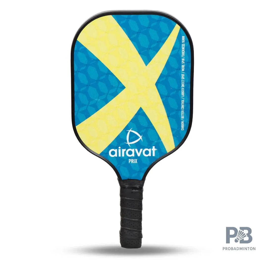 Airavat Prix Pickleball Paddle | Fiberglass Surface & Polymer Core | Multi/Teal Color | Single Paddle | ProBadminton.in.
