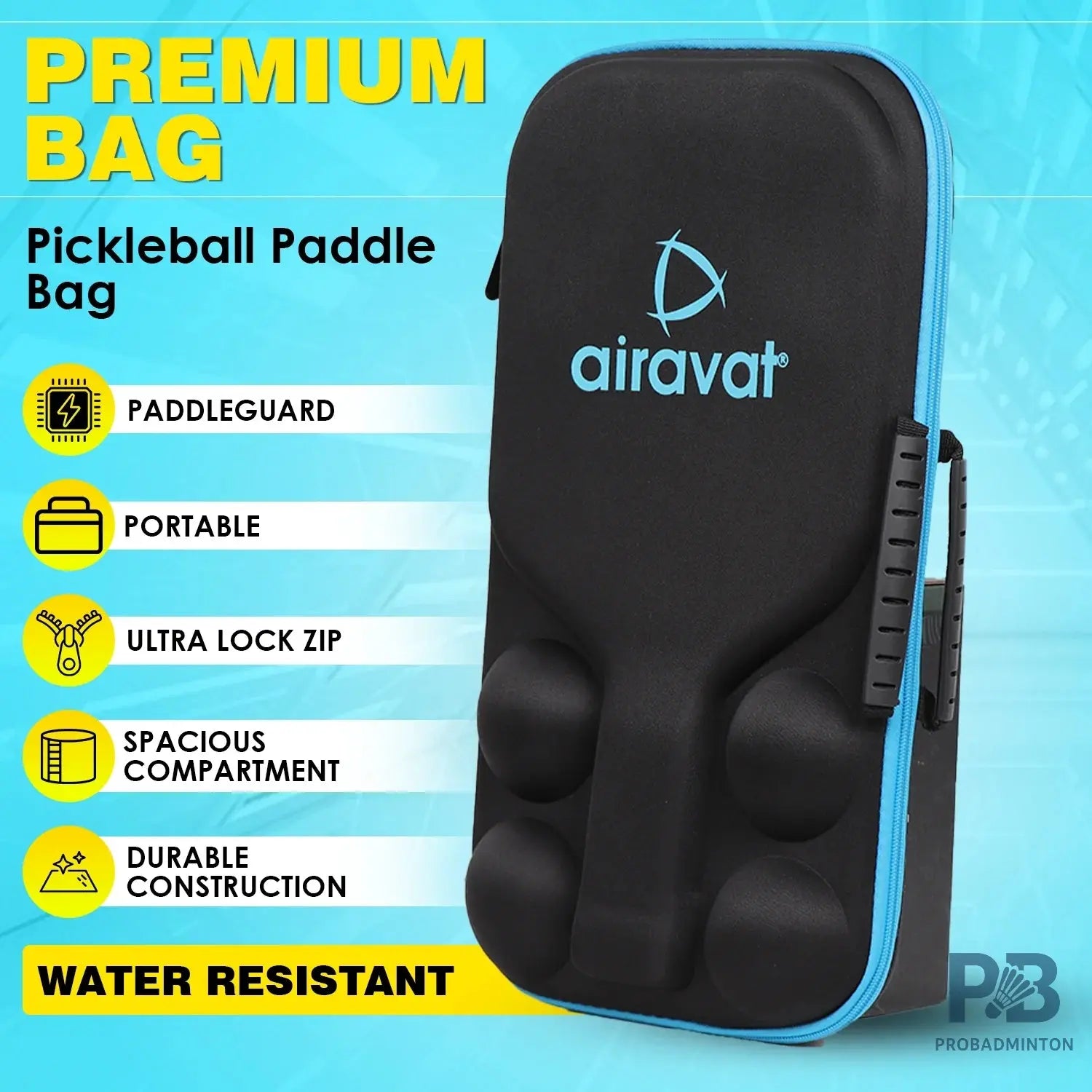 Airavat Bang Pickleball Paddle Set (Assorted Colors) – Best Pickleball Paddles India for Beginners.