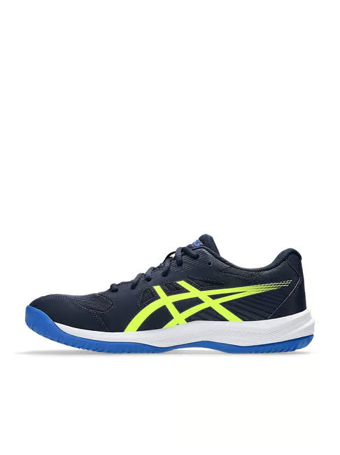 ASICS Upcourt 6 Men's Badminton Shoes – Midnight / Safety Yellow.