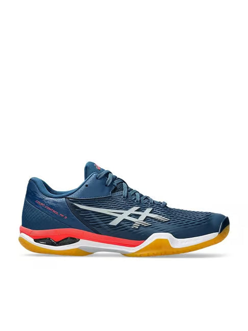 ASICS Court Control FF 3 Badminton Shoes – Mako Blue/Piedmont Grey | Lightweight, Stable & Cushioned Footwear for Professional Players.