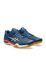ASICS Court Control FF 3 Badminton Shoes – Mako Blue/Piedmont Grey | Lightweight, Stable & Cushioned Footwear for Professional Players.