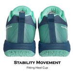 APACS badminton shoes Performance 676 Mint Teal colour