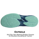APACS Performance 676 Bleached Mint Midnight Teal side view