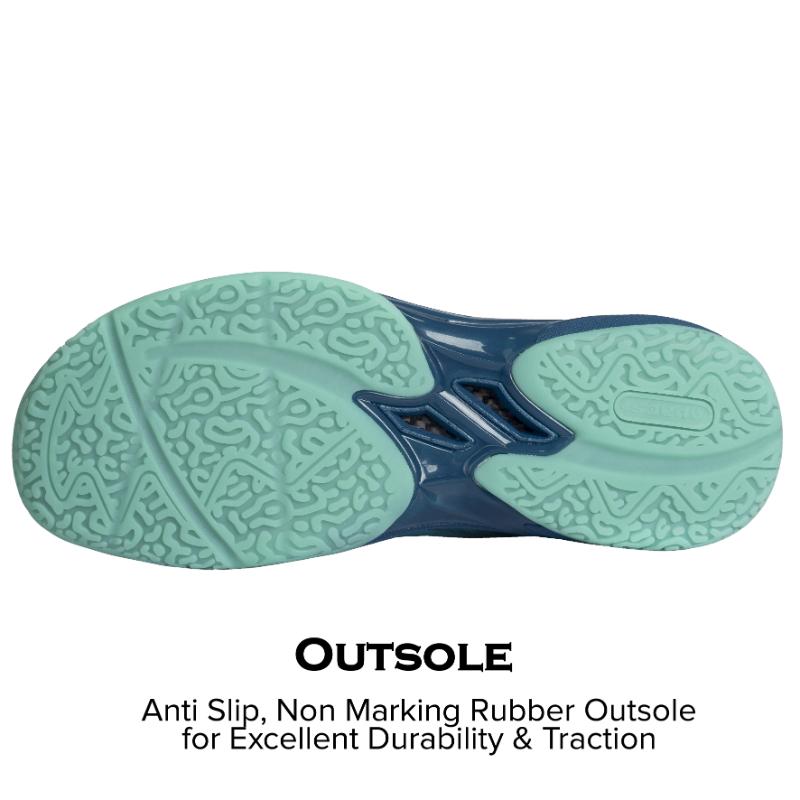 APACS Performance 676 Bleached Mint Midnight Teal side view