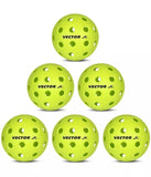 Vector X Outdoor-40 Hole Pickleball Ball, Pack of 6