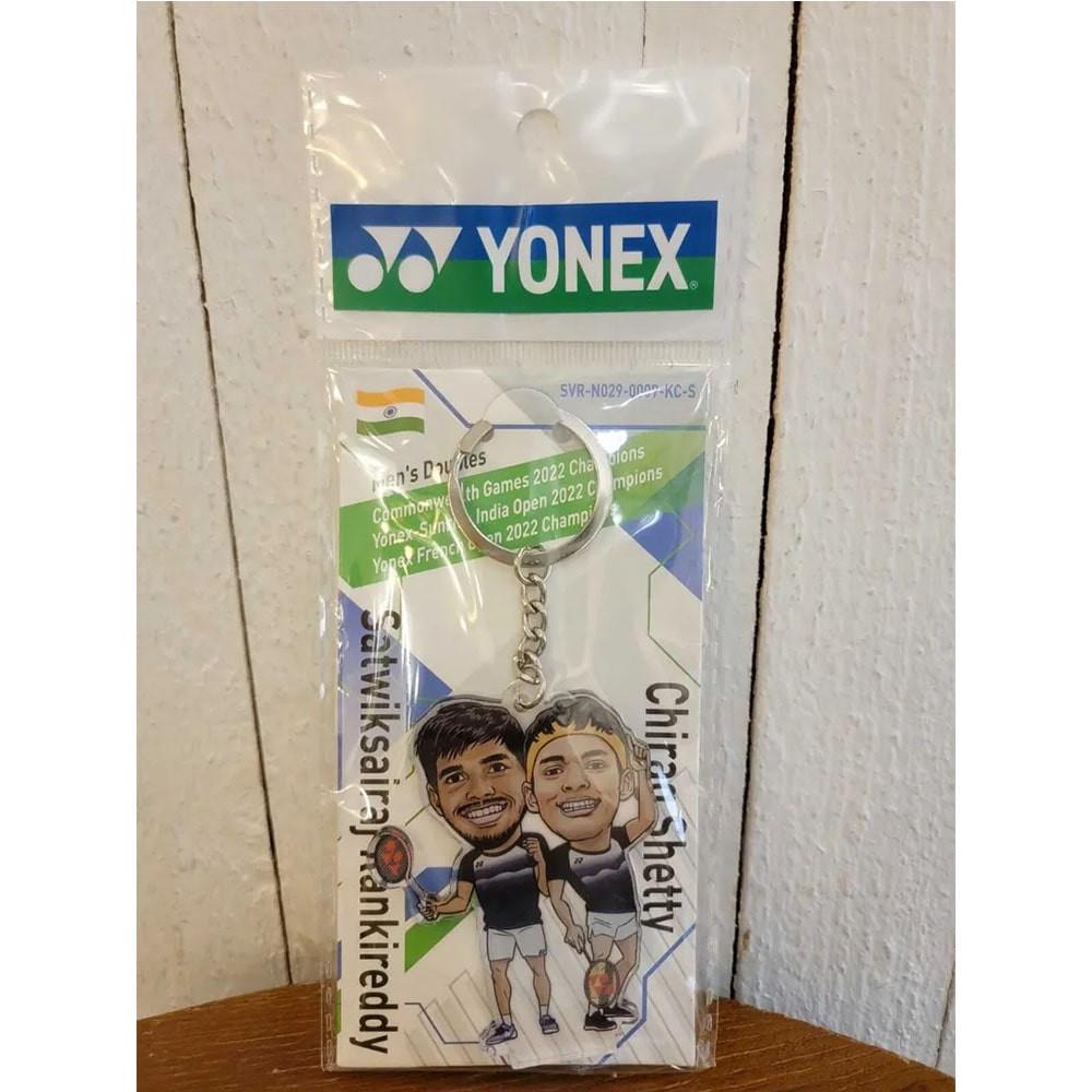 Yonex Players Key Chain - Satwiksairaj Rankireddy and Chirag Shetty.