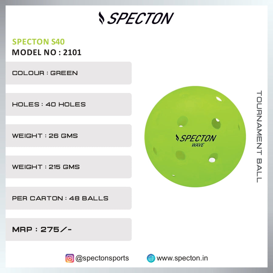 Specton Wave Pickleball Ball ( 1 pcs )