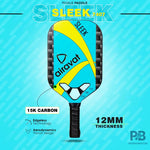 Airavat Sleek 7407 Pickleball Paddle – | Best Pickleball Paddles India for Beginners (Red/Yellow).