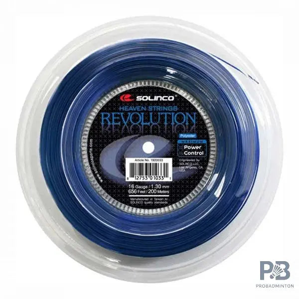 Solinco Revolution Tennis String Reel 200m – High Performance Co-Polyester String 1.20 / 1.25 / 1.30 mm.