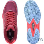 Yonex Tour Skill 2 JR Badminton Shoes (CABERNET FLAME / SCARLET MOUNTAIN).