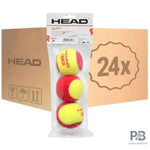 HEAD T.I.P. 1 RED Pressureless Tennis Ball - Beginner Kids Tennis Ball 75% Slower.