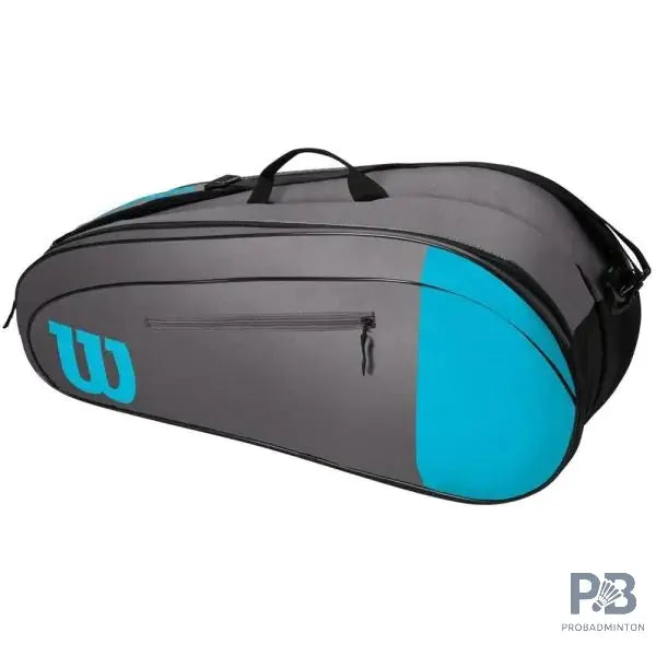 Wilson Badminton Kit Bag RF TEAM 12 6 Racquet Bag in 2 colors | Tournament Edition, Dual Compartments | Best Wilson Kit Bag in India.