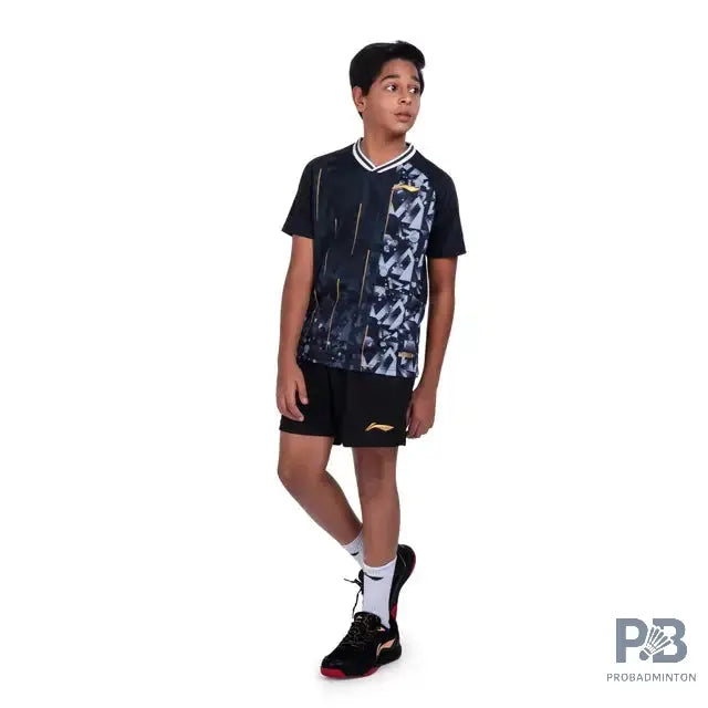 Li-Ning Ultra III Badminton Shoe ( Black / Apricot Cream) JR.