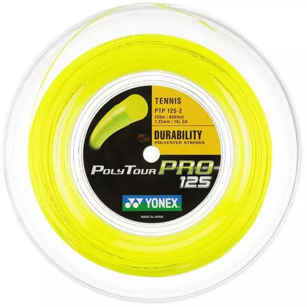 YONEX Poly Tour Pro 16L String Reel (200 m) - Flash Yellow.