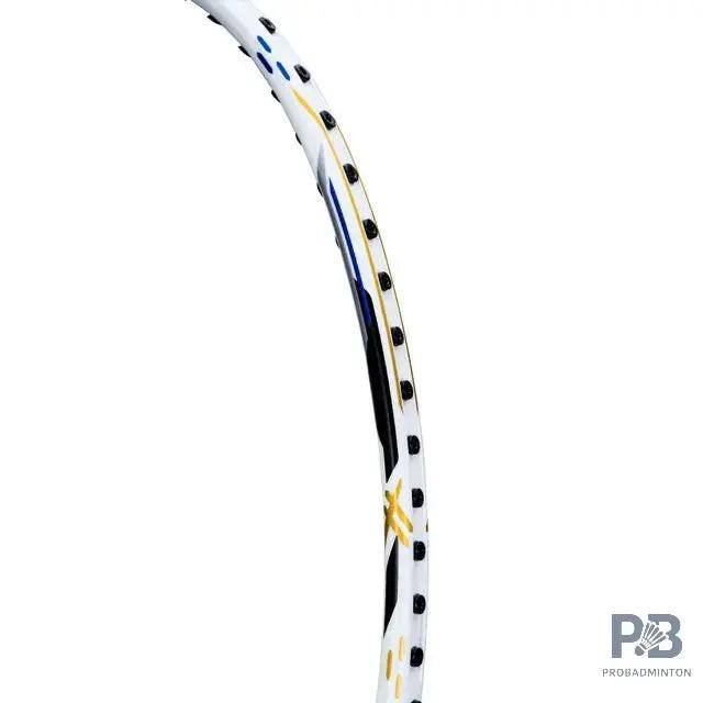 Lining Axforce Blast Badminton Racket | White/Navy.