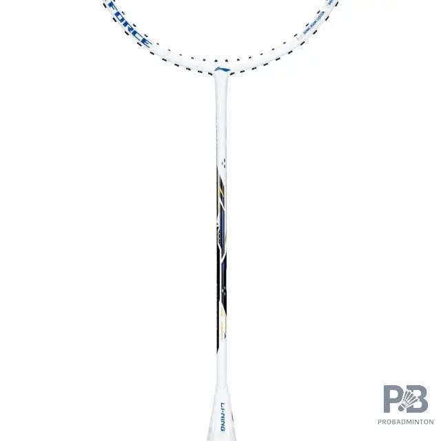 Lining Axforce Blast Badminton Racket | White/Navy.