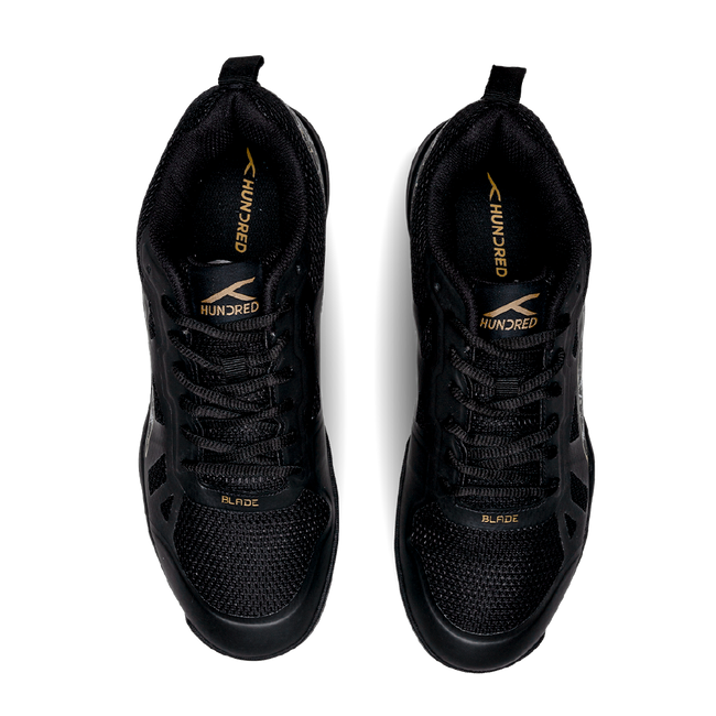 Hundred Blade Badminton Shoe | BLACK / GOLD.