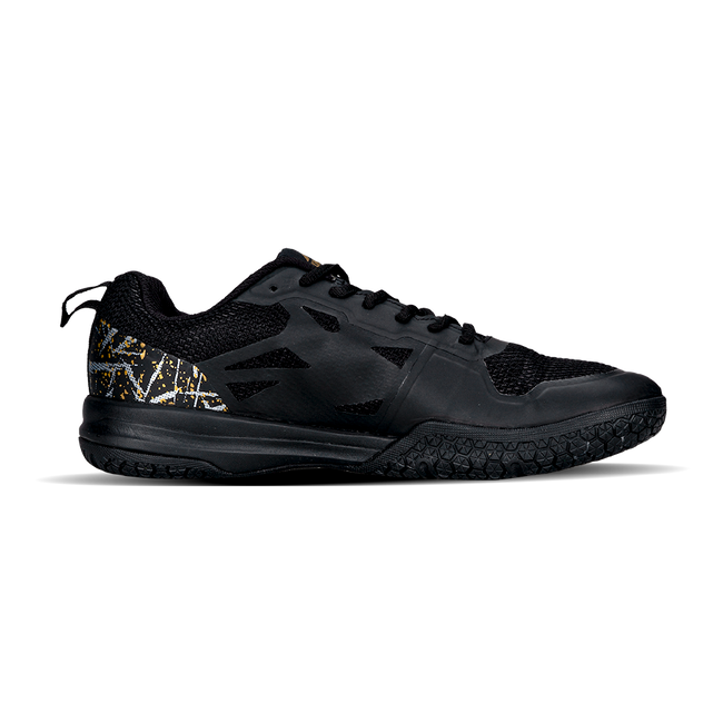 Hundred Blade Badminton Shoe | BLACK / GOLD.