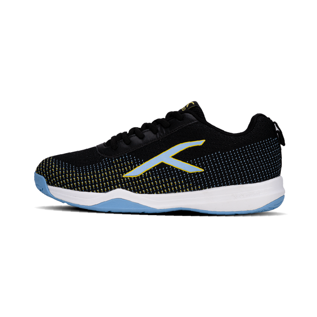 Hundred Blade Lite Badminton Shoe | BLACK/BLUE/YELLOW.