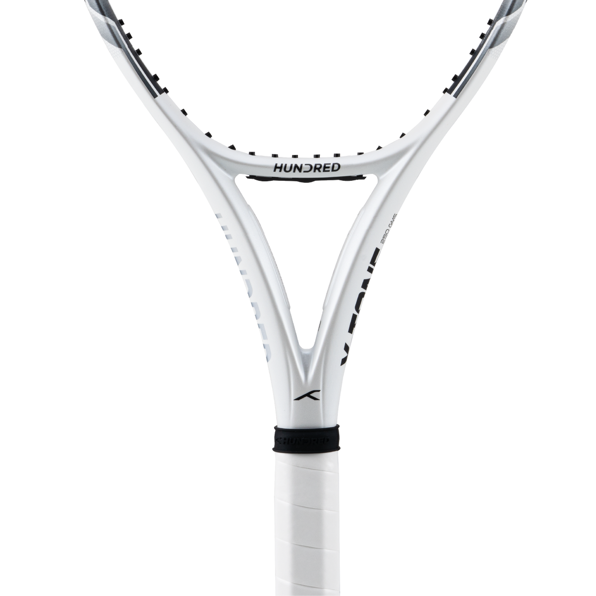 hundred xtone100 tennis racket 250 grams white unstrung

