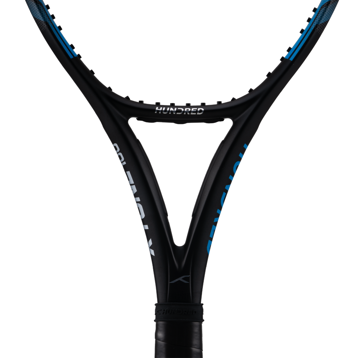 hundred x tone100 tenis raket 285g unstrung black blue

