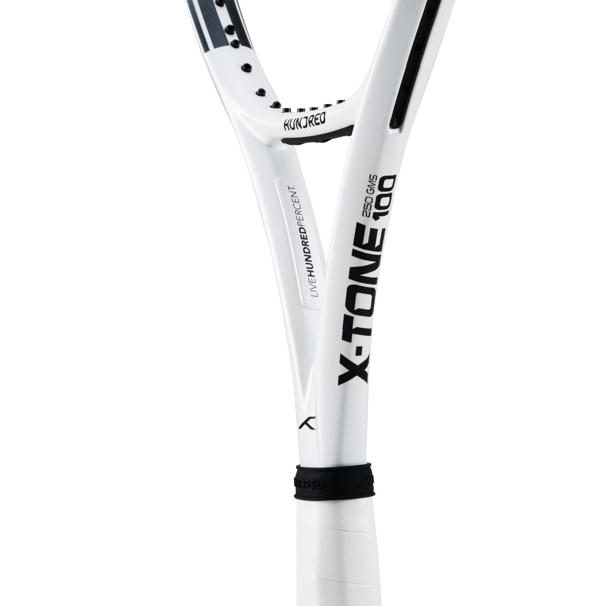 hundred x tone100 tenis raket 250g unstrung white

