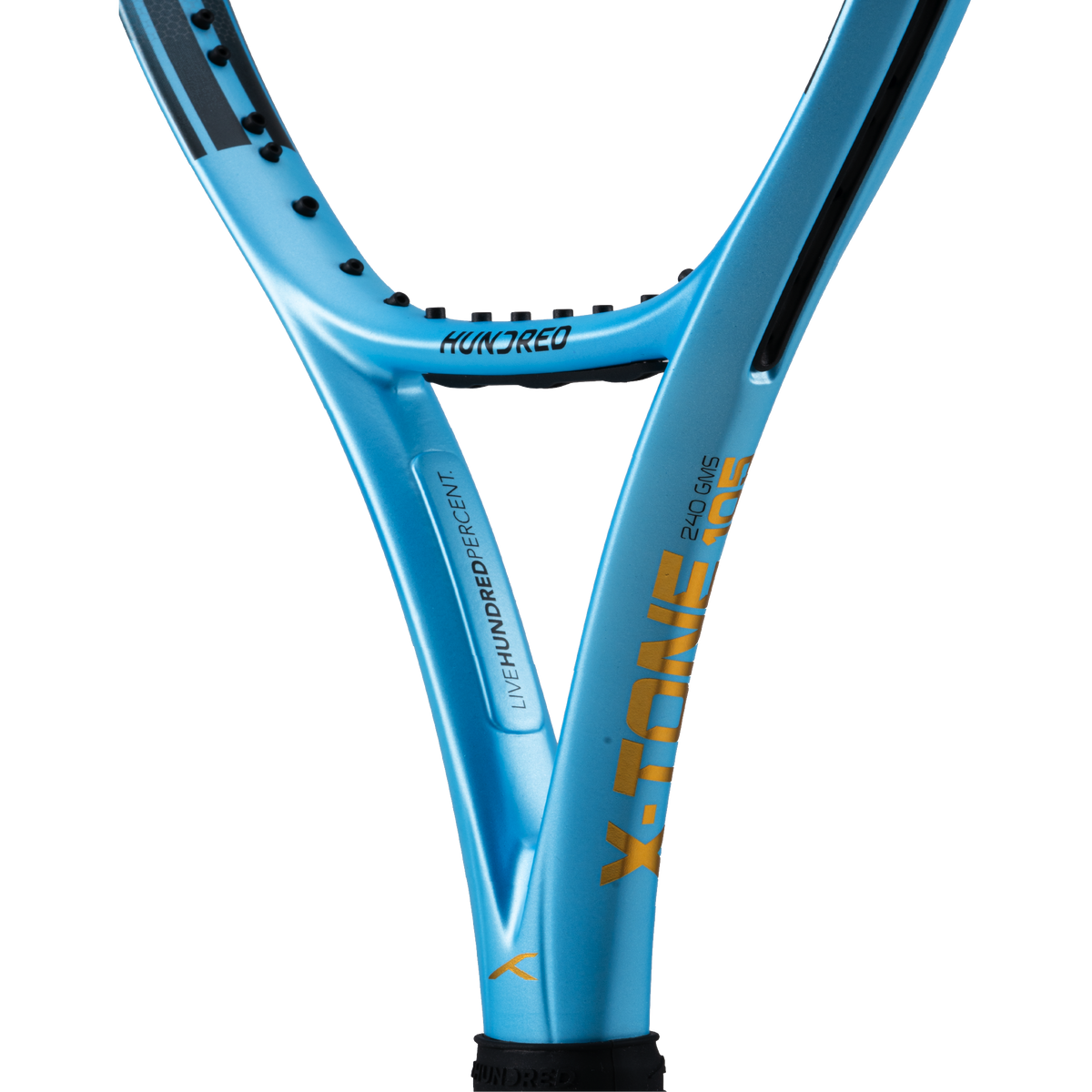 hundred x tone105 tenis racket 240 grams oversize

