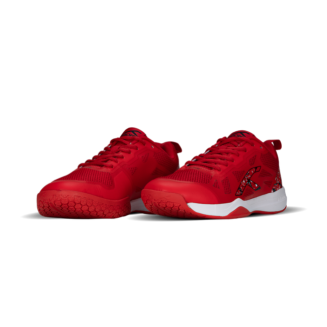 Hundred Blade Badminton Shoe | RED / BLACK.