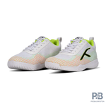 Hundred Blade Lite Badminton Shoe | White/Lime/Orange/Black.