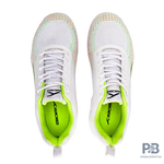 Hundred Blade Lite Badminton Shoe | White/Lime/Orange/Black.