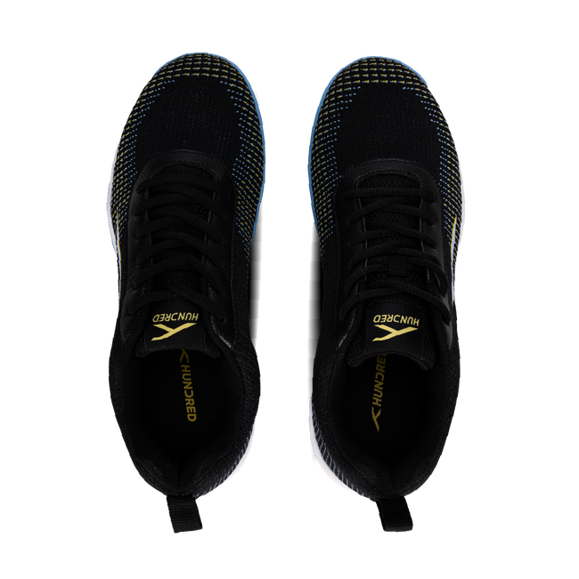 Hundred Blade Lite Badminton Shoe | BLACK/BLUE/YELLOW.