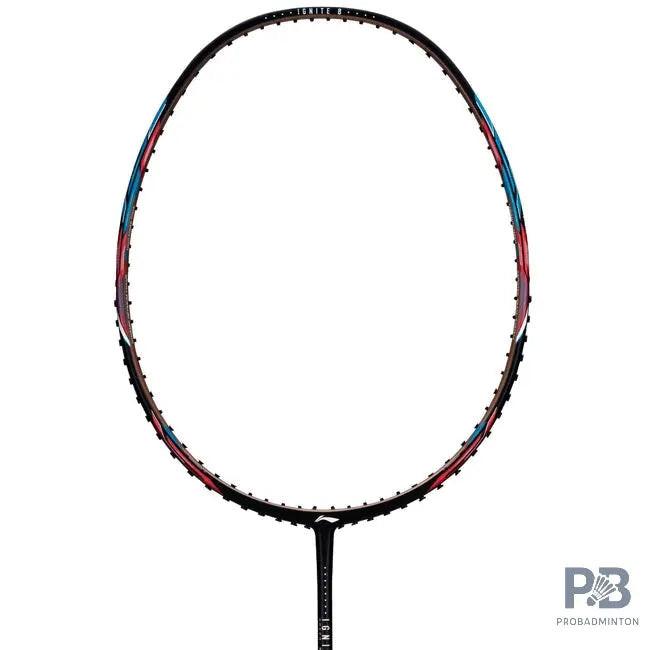 Li-Ning Ignite 8 Badminton Racket | Black Maple Red/Real Teal.