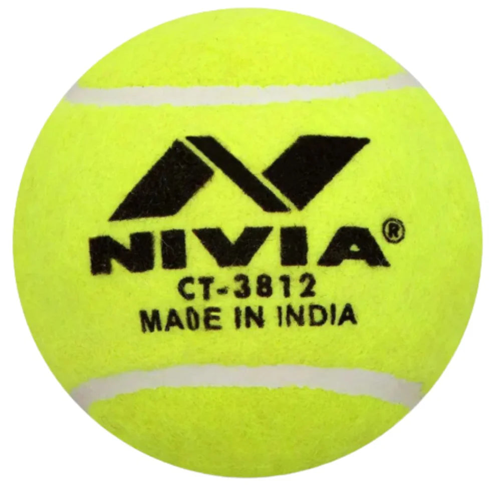 nivia hevy tennis cricket ball yellow 12 pack


