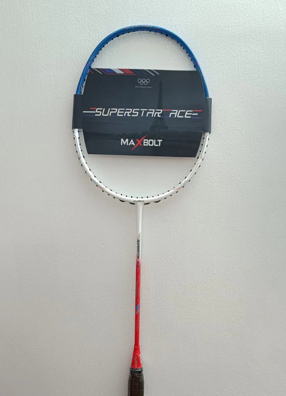 MAXBOLT Superstar ACE Badminton Racket – Lightweight 675mm | Speed Play Style | ProBadminton.in.