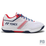 Yonex Strider Flow Wide Power Cushion Badminton Shoes (White / Red).