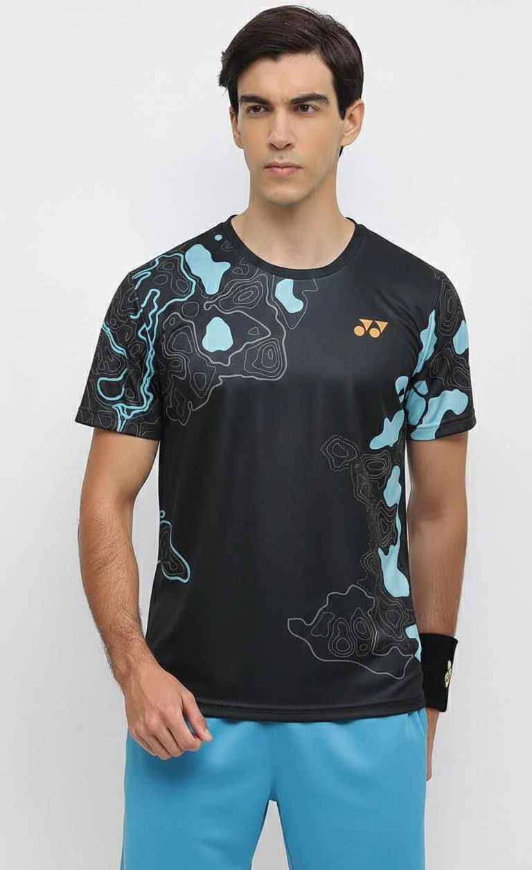 yonex tshirt round nek 2962 jet blak

