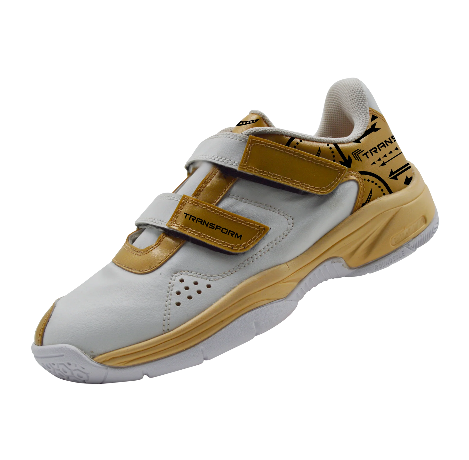 transform ninja kids badmnton shoe white

