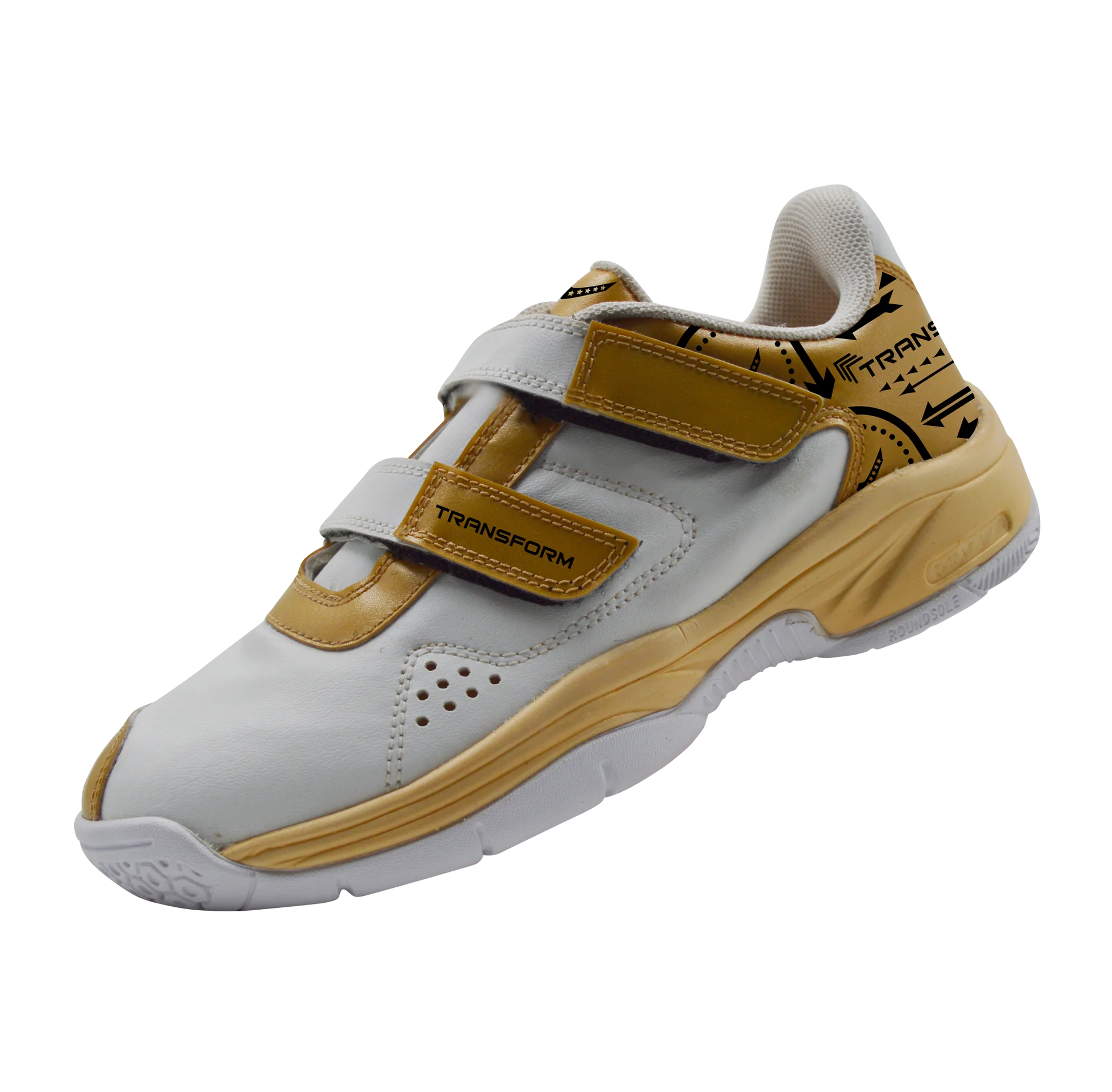 transform ninja kids badmnton shoe white

