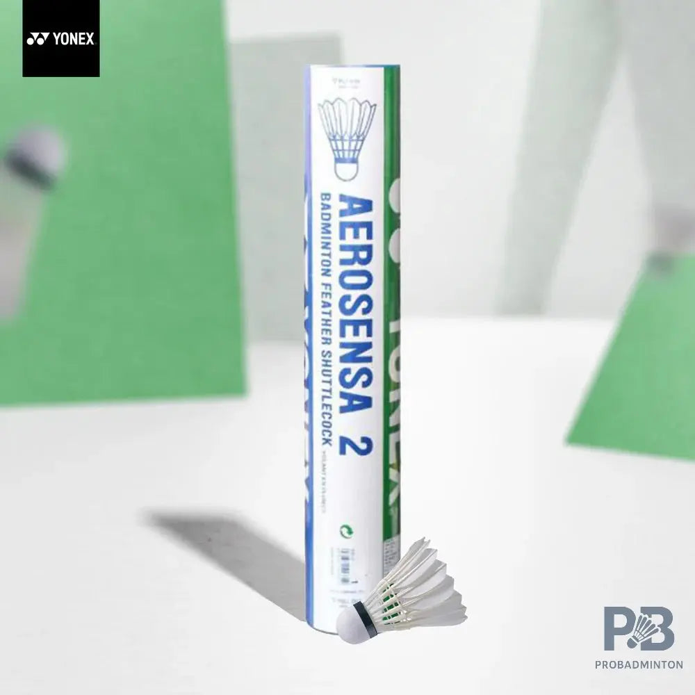 YONEX Aerosensa AS2 Feather Badminton Shuttlecock (Pack of 12).