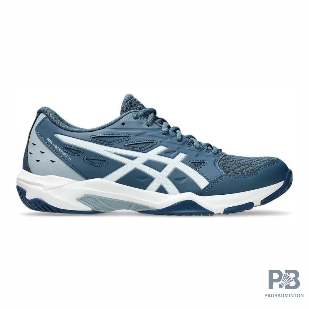 Asics GEL-ROCKET 11 Indoor Court Shoe (Vintage Indigo / White).