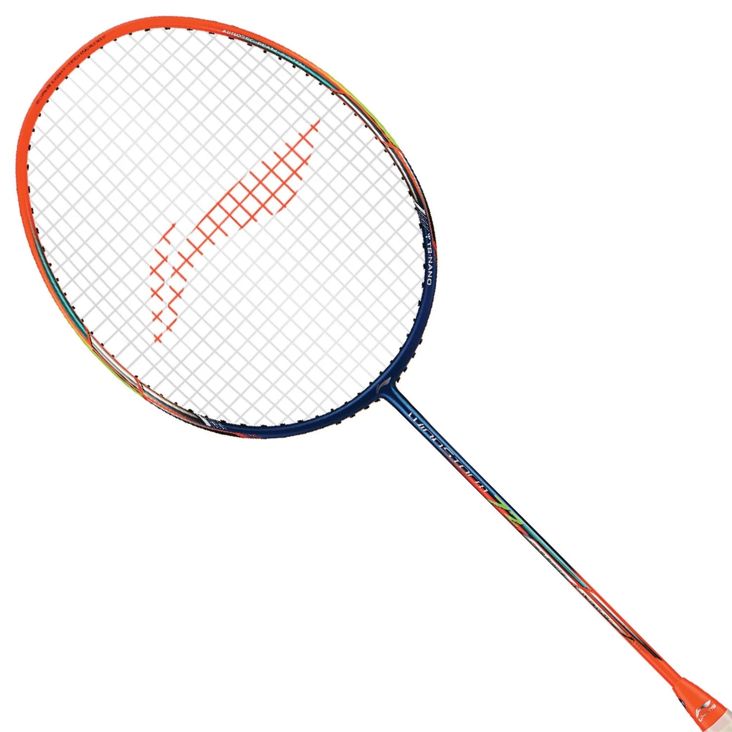 Li-Ning Windstorm 72 Badminton Racket (Navy/Orange) | Ultra-Light 72g Speed Racket for Fast Attacking Play – Buy Online at Probadminton.in.