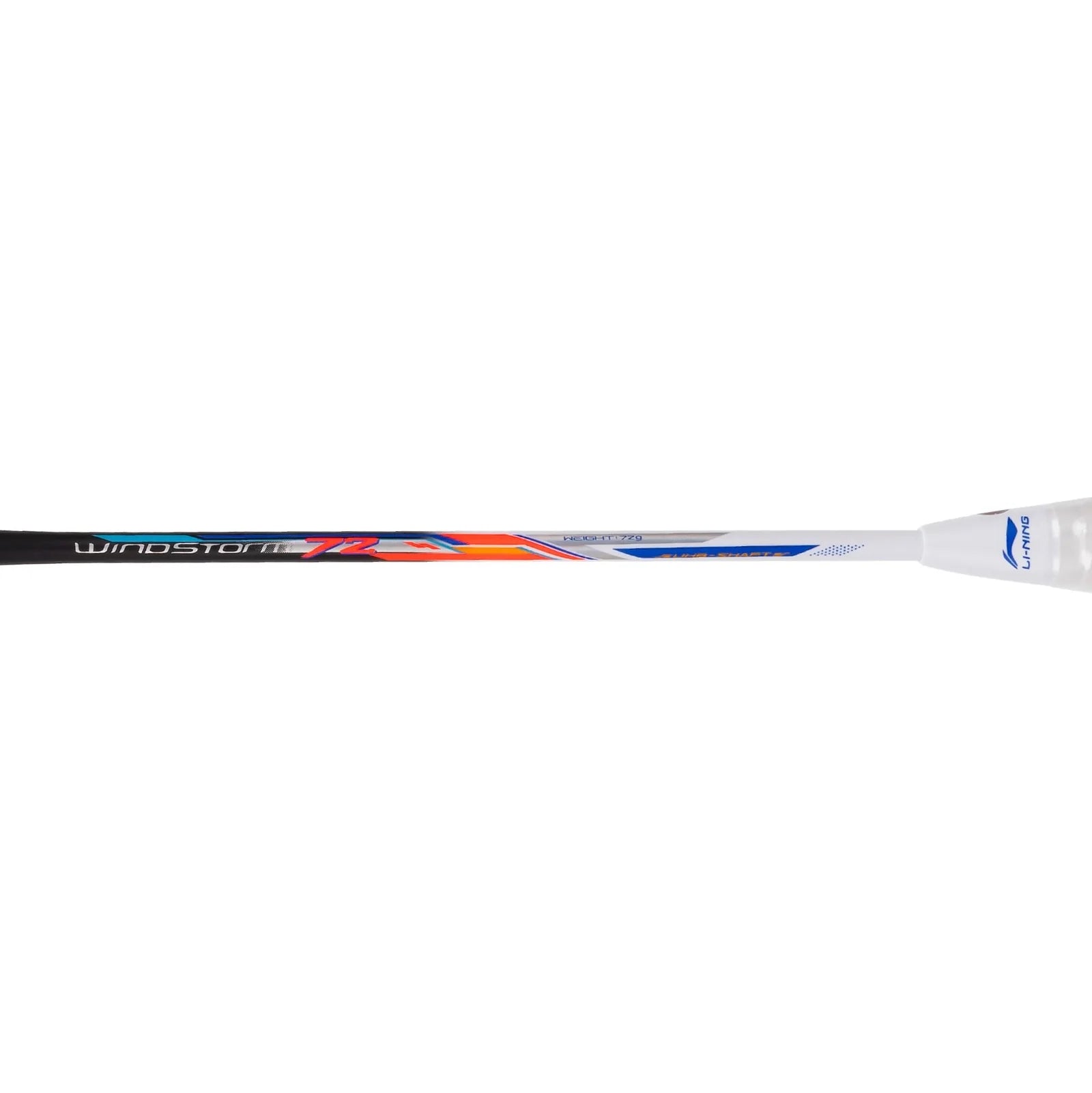 Li-Ning Windstorm 72 Badminton Racket (Black/Orange/White) | Ultra-Light 72g Speed Racket for Fast Attacking Play – Probadminton.in.