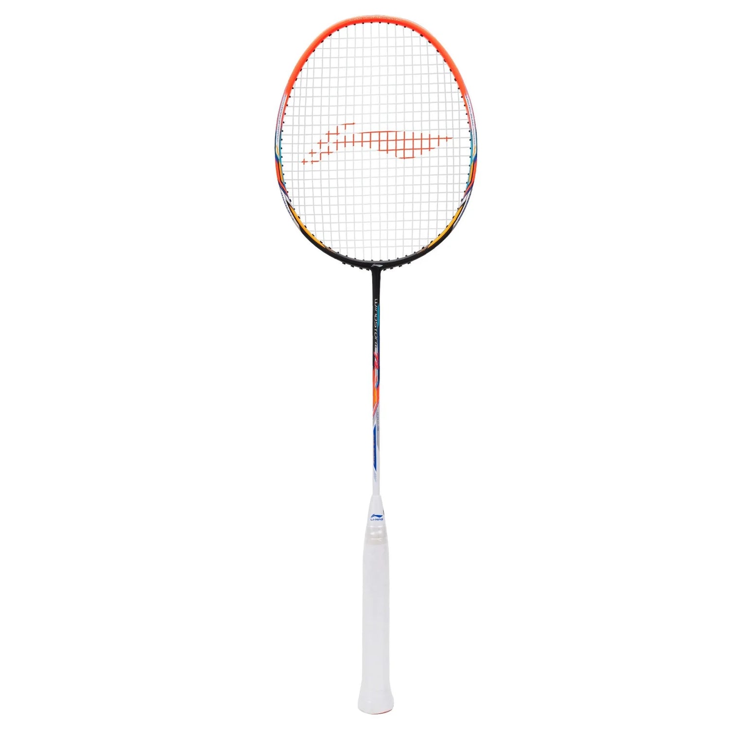 Li-Ning Windstorm 72 Badminton Racket (Black/Orange/White) | Ultra-Light 72g Speed Racket for Fast Attacking Play – Probadminton.in.