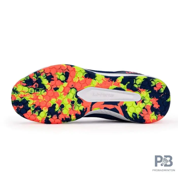 Li-Ning Ultra Speed Badminton Shoes | Navy Blue/Orange/Lime.