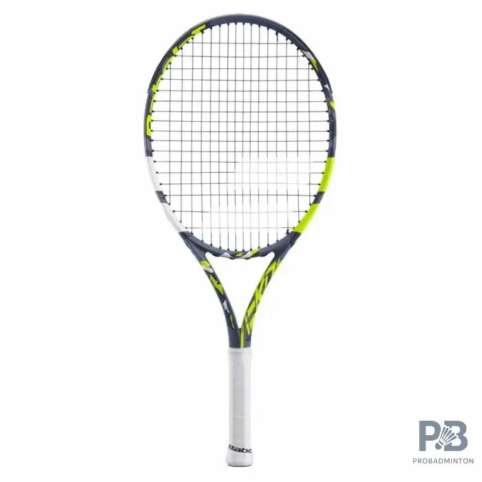 Babolat Pure Aero Junior 25 Tennis Racquet (Grey/Yellow/White) - 250g Strung | Best Babolat Racket Price in India.