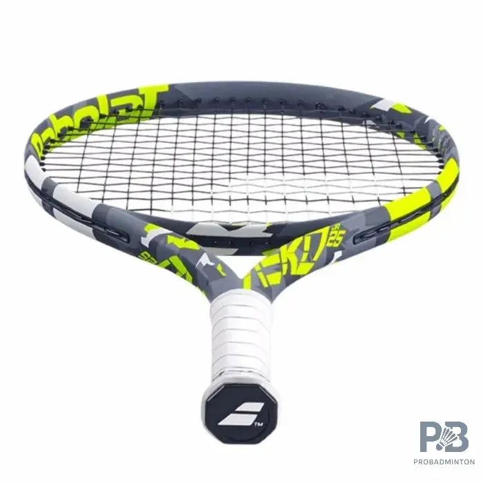 Babolat Pure Aero Junior 25 Tennis Racquet (Grey/Yellow/White) - 250g Strung | Best Babolat Racket Price in India.