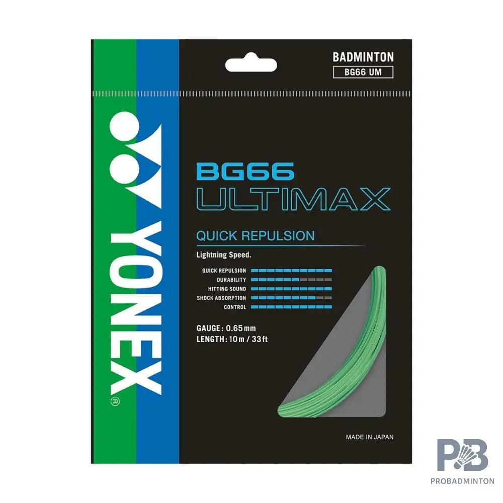 Yonex BG66 Ultimax – Ultra-Thin High-Performance Badminton String.